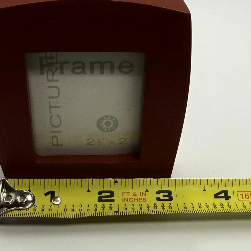 Starbucks‎ Red Wood Mini Picture Frame 2.5x2 Photo Desktop Decor 159190